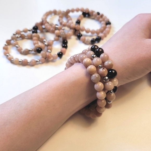 NEW "Inspire" Sunstone and Garnet Stacking Bracelets, OS, $20 each or 3 for $50 - Picture 2 of 10